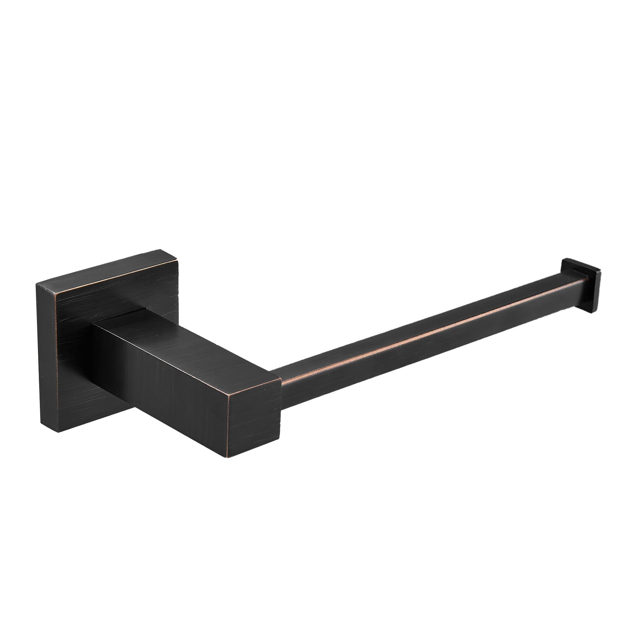 BigBig Home Bronze Toilet Paper Holder  Toilet Tissue Holder Wall Mounted  Toilet Roll Holder for Bathroom Wall Oil Rubbed Black Bathroom Hardware Set Square