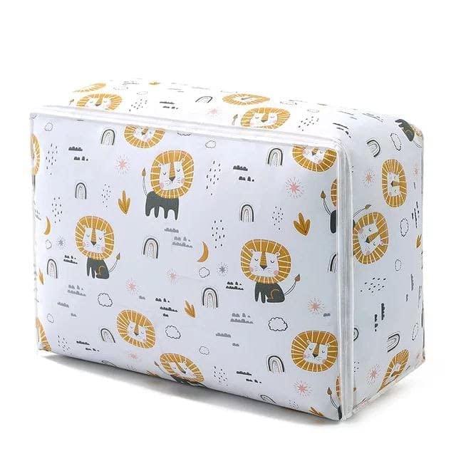 Alesso Blanket Cover With Zippered Closure | Underbed Storage Bag | Peva Material Washable Waterproof Fordable Transparent Print