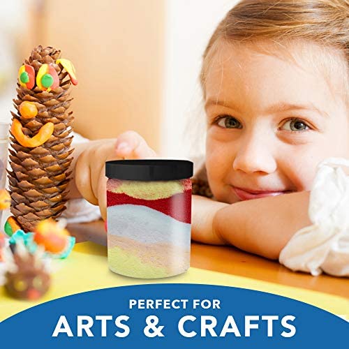 Healthy Packers 6 oz Plastic Jars with Lids (12 pack) - Clear Empty Containers for Body Lotions  Creams  Butters - Great for Storage and Organization of Crafts  Teas  and Spices