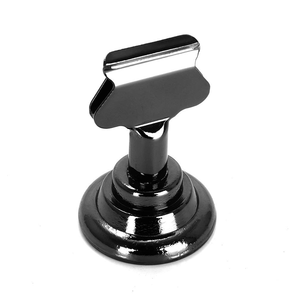 Urban Deco Wedding Table Numbers For Wedding Reception, Gold Table Number Holders For Weddings, Menu Holder Dual Sided Steel 1.7