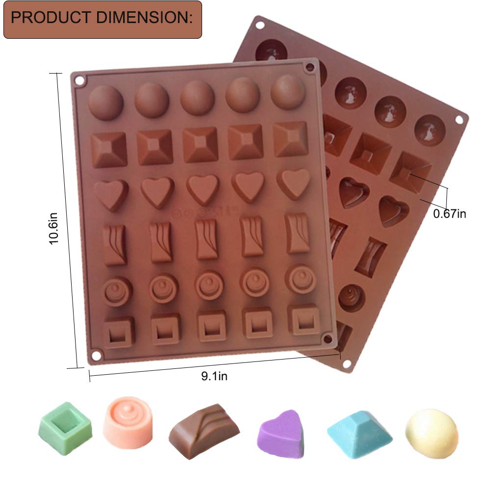5 Pack Chocolate Bar Molds,Ausplua Silicone Chocolate Mold Candy Jelly Cake Baking Mould,Break-Apart Chocolate, Food Grade Non-S