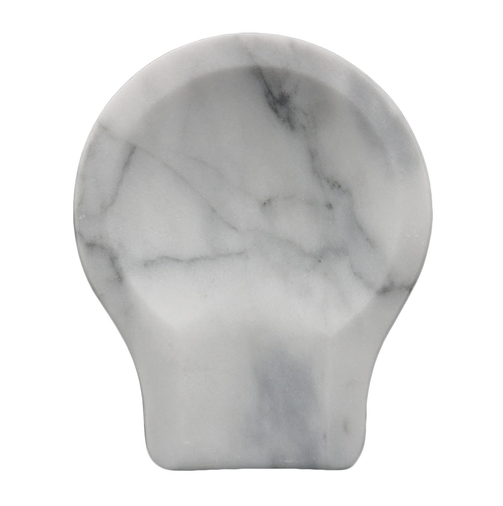 Marble Spoon Rest For Kitchen, Decorative Utensil Rest For Stove Top, Spatulas, Tong Holder With NonSlip Silicone Feet