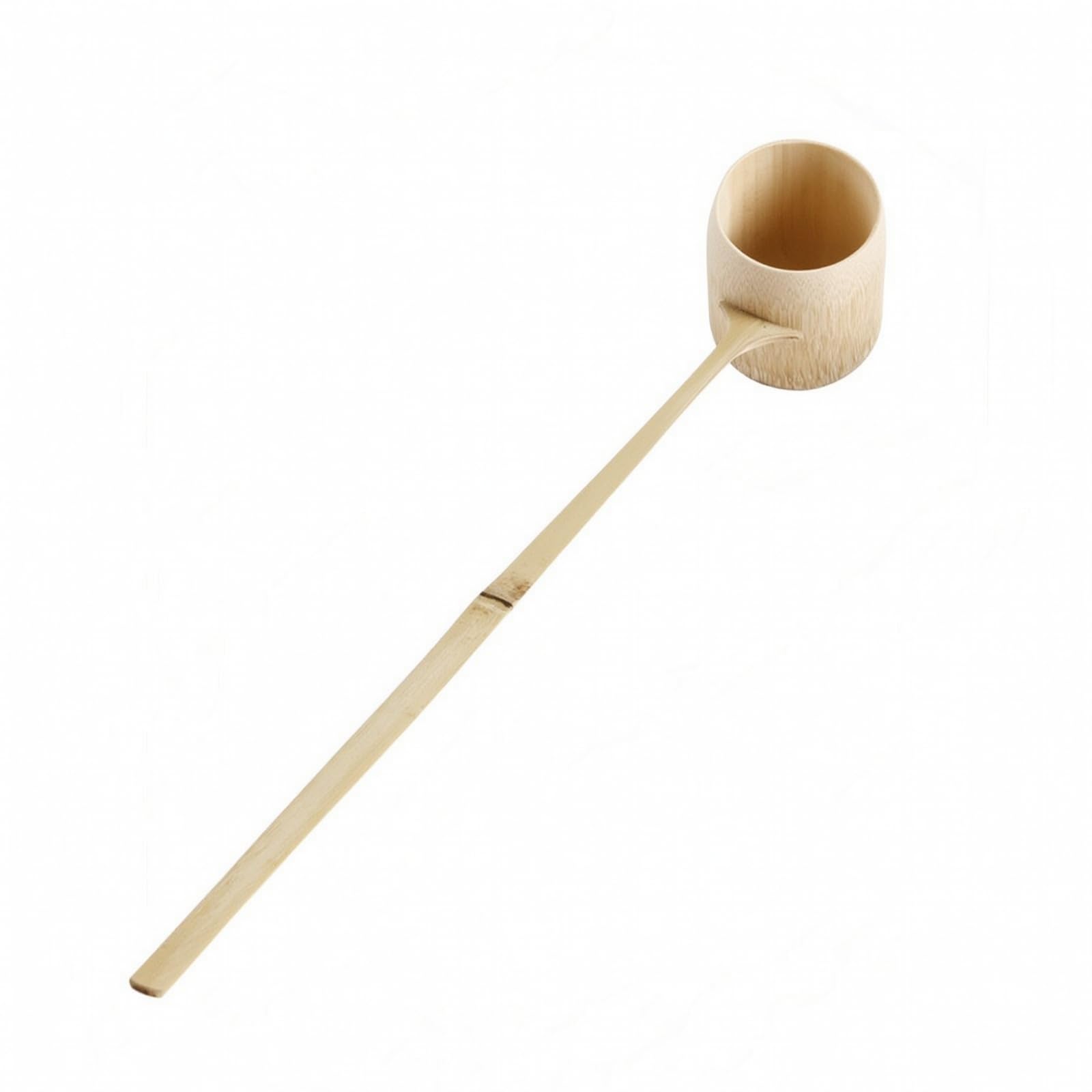 petsola Multipurpose Bamboo Water Ladle Rustic Aesthetic, LongHandled Design for Comfortable Reach, Gardens, Style I