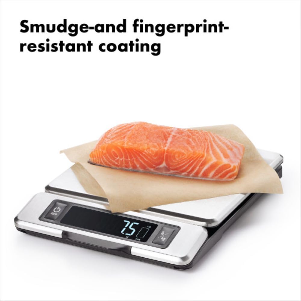 Oxo Good Grips 11-Pound Stainless Steel Food Scale With Pull-Out Display