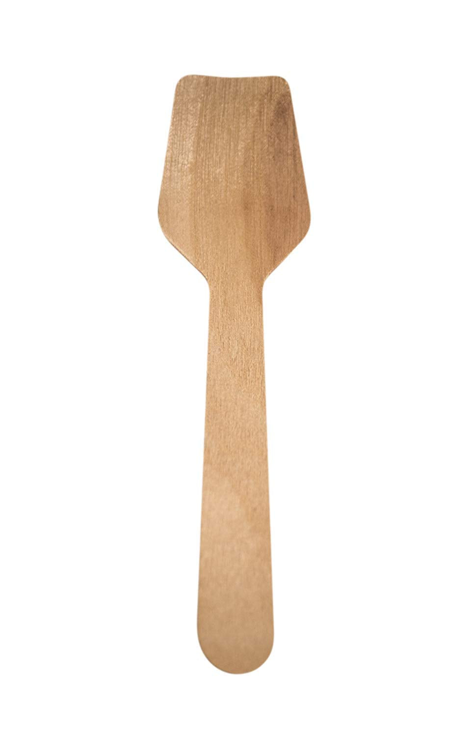 Perfect Stix - Green Spoon 95-100Ct Green Spoon 95- Wooden Square Compostable Cutlery Taster Spoon With Concave, 3-1/2'' Length,