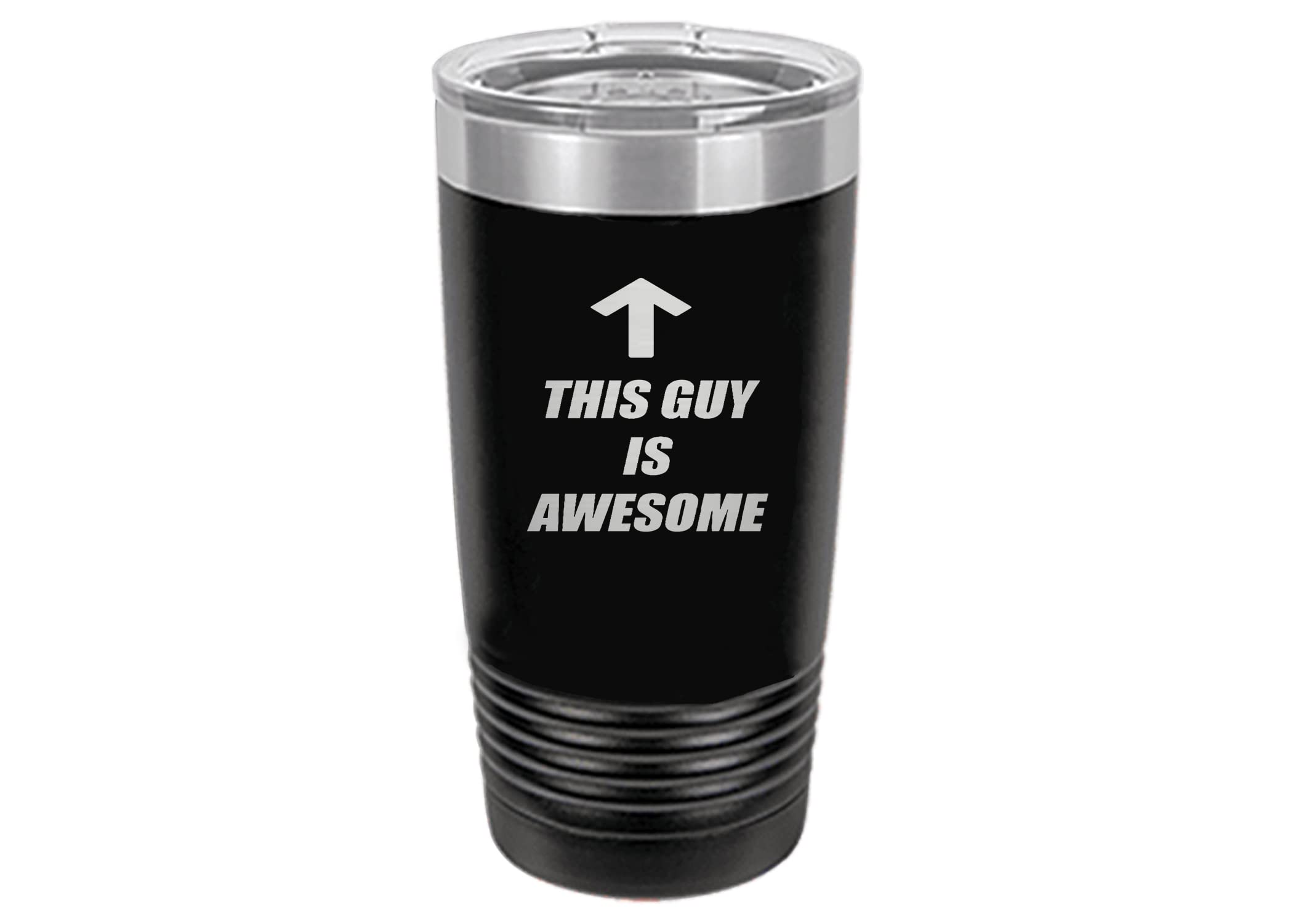 Rogue River Tactical Funny This Guy Is Awesome 20 Oz Travel Tumbler Mug Cup W/Lid Stainless Steel Sarcastic Work Gift For Dad Fa