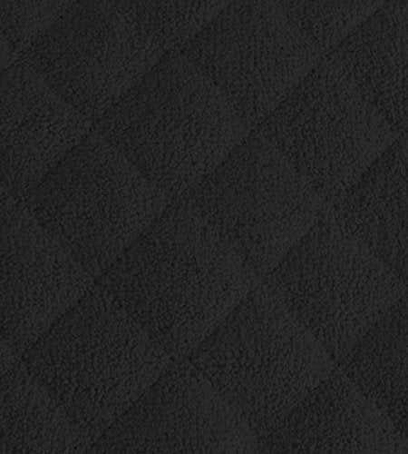 Dii Basic Terry Collection Quilted 100% Cotton, Potholder, Black, 3 Piece