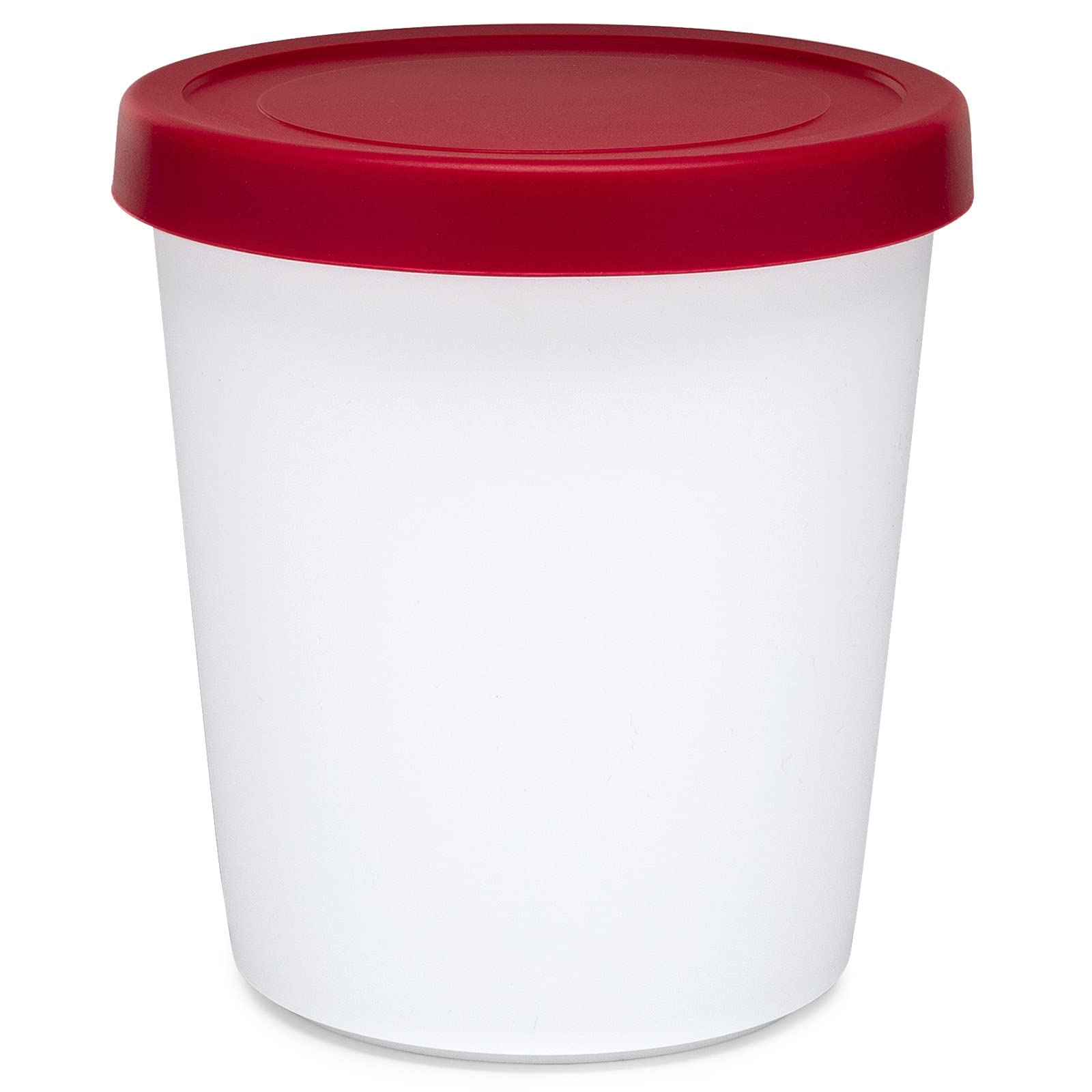Chefwave Reusable Ice Cream Containers - Set Of 2 Leak Proof Silicone Tubs With Lids For Freezer Storage - Perfect For Storing H