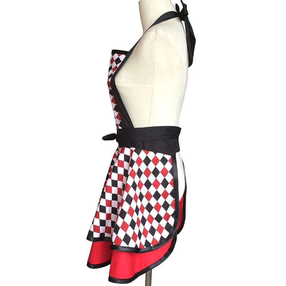 Hyzrz Lovely Handmade Cotton Retro Aprons For Women Girls Cake Kitchen Cook Apron For Mother 'S Gift (Multicolor)