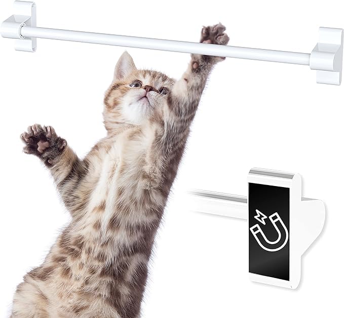 Skywin Magnetic Towel Holder For Refrigerator- 1 Pack Towel Holder, Magnetic Towel Bar, Magnetic Curtain Rod For Metal Door With