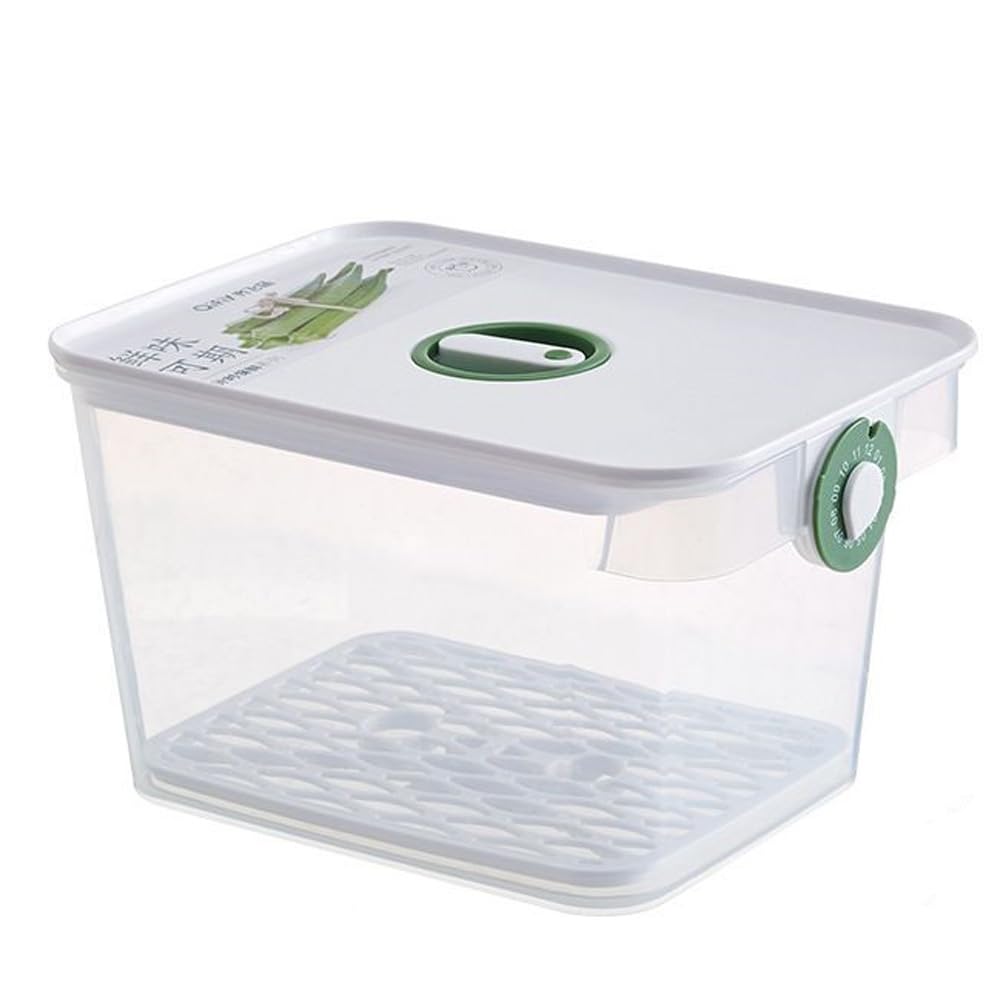 Vihax Timekeeping Refrigerator With Airtight Storage Box Food Grade Plastic Thickened Timekeeping Frozen Storage Box Kitchen Sto