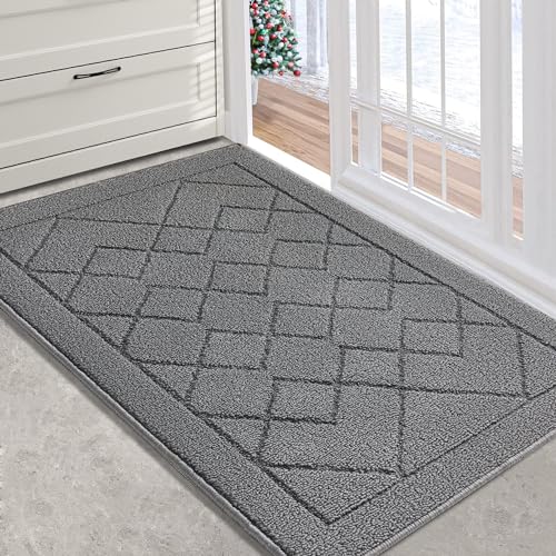 Refetone Indoor Door Mat, Front Back Door Rug, 36X59, Non-Slip Absorbent Resist Dirt Entry Mat, Machine Washable Low-Profile Ins