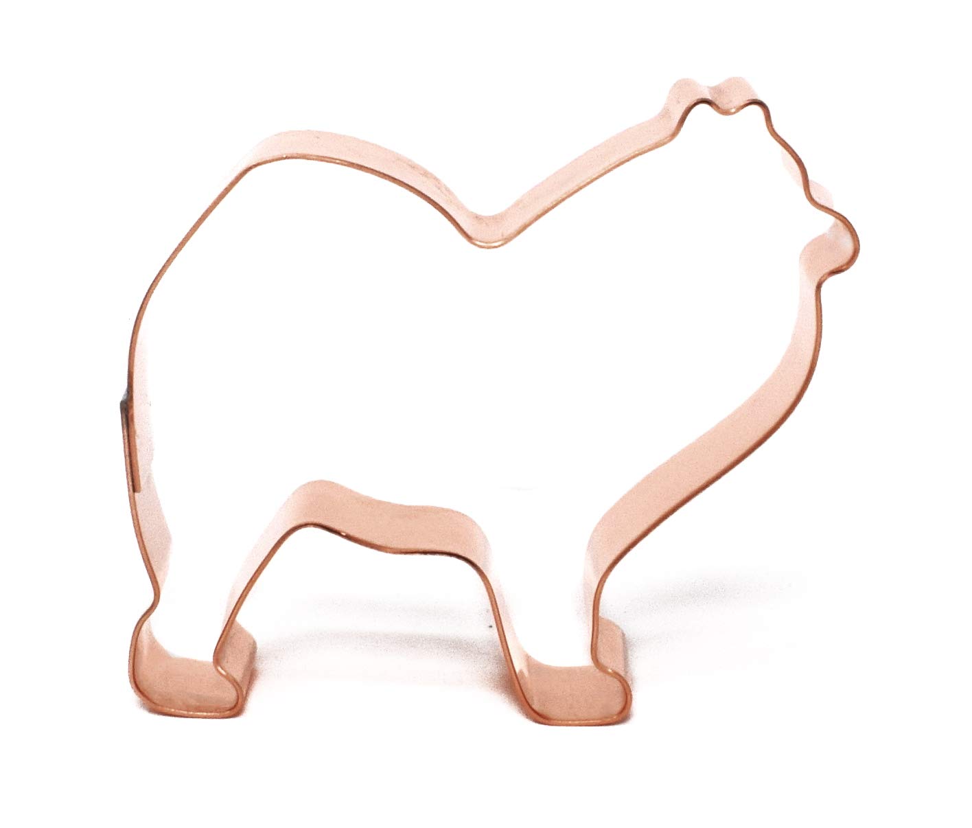 Small Samoyed Copper Dog Cookie Cutter