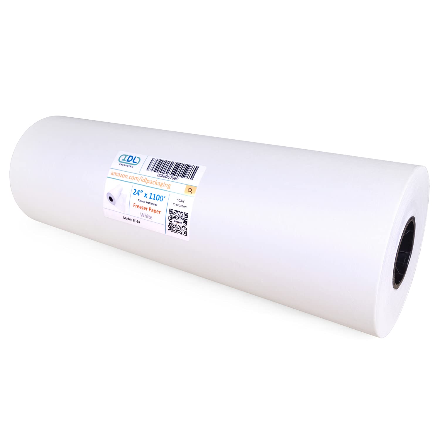 Idl Packaging 24'' X 1100' Freezer Paper Roll For Meat And Fish - Plastic Coated Freezer Wrap For Maximum Protection - Safer Cho