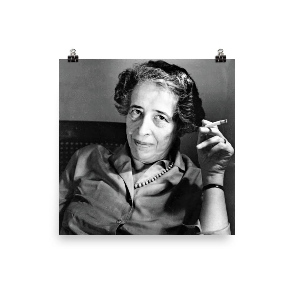 Hannah Arendt Poster Print- Wall Art For Home Decor Office Living Room Bedroom, No Frame, Range Of Sizes