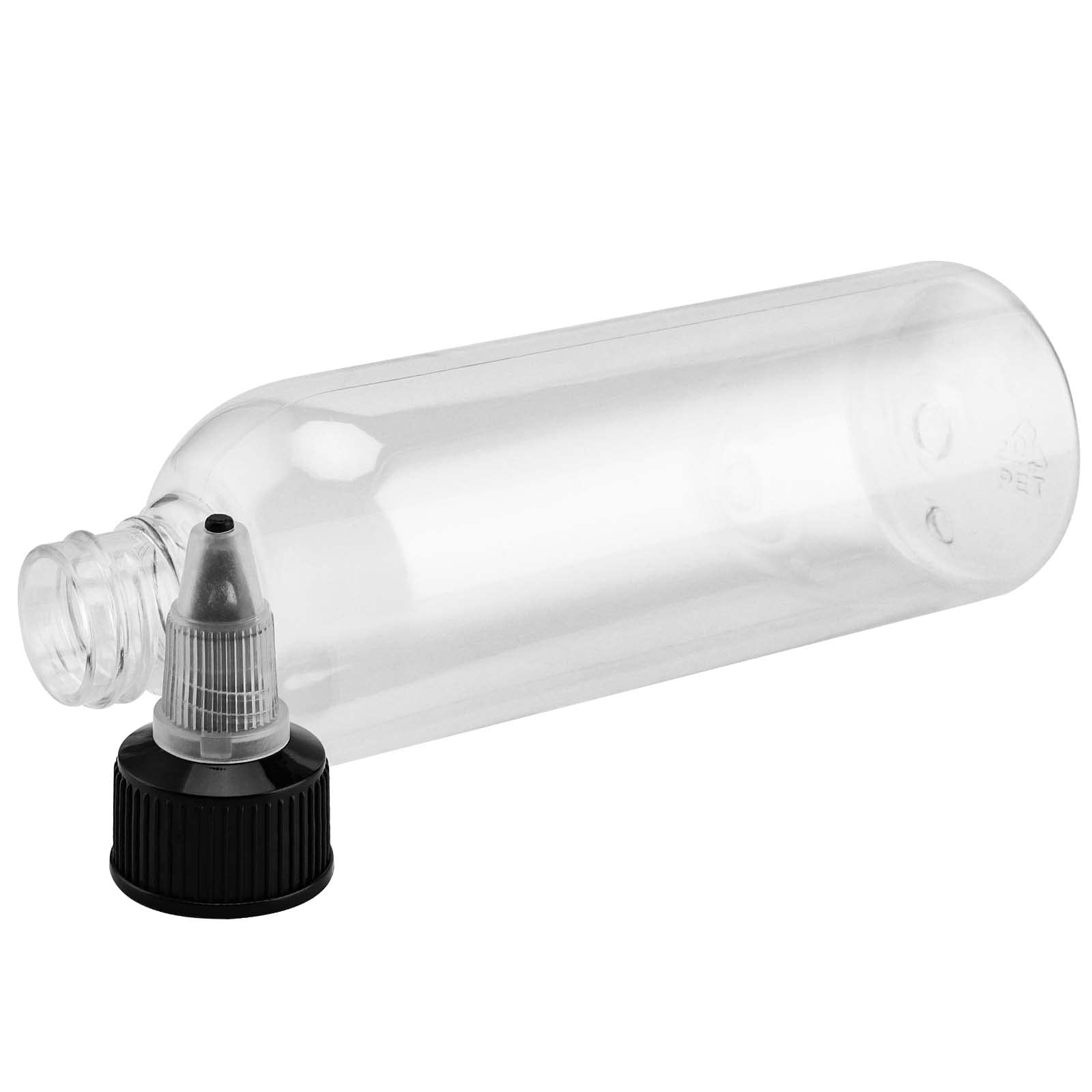 Japchet 50 Pack 5Oz Empty Plastic Squeezing Bottles, 150Ml Plastic Bottles With Twist Top Cap, Clear Condiment Squeeze Bottles F