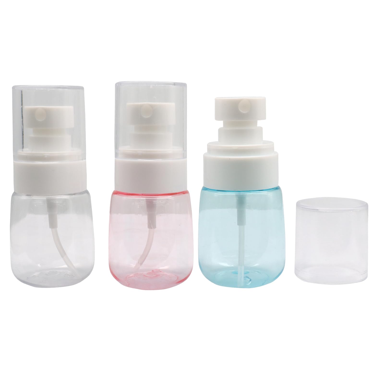Moicstiy 3 Pcs Mini Spray Bottle, 1oz/30ml, 3 Color Set