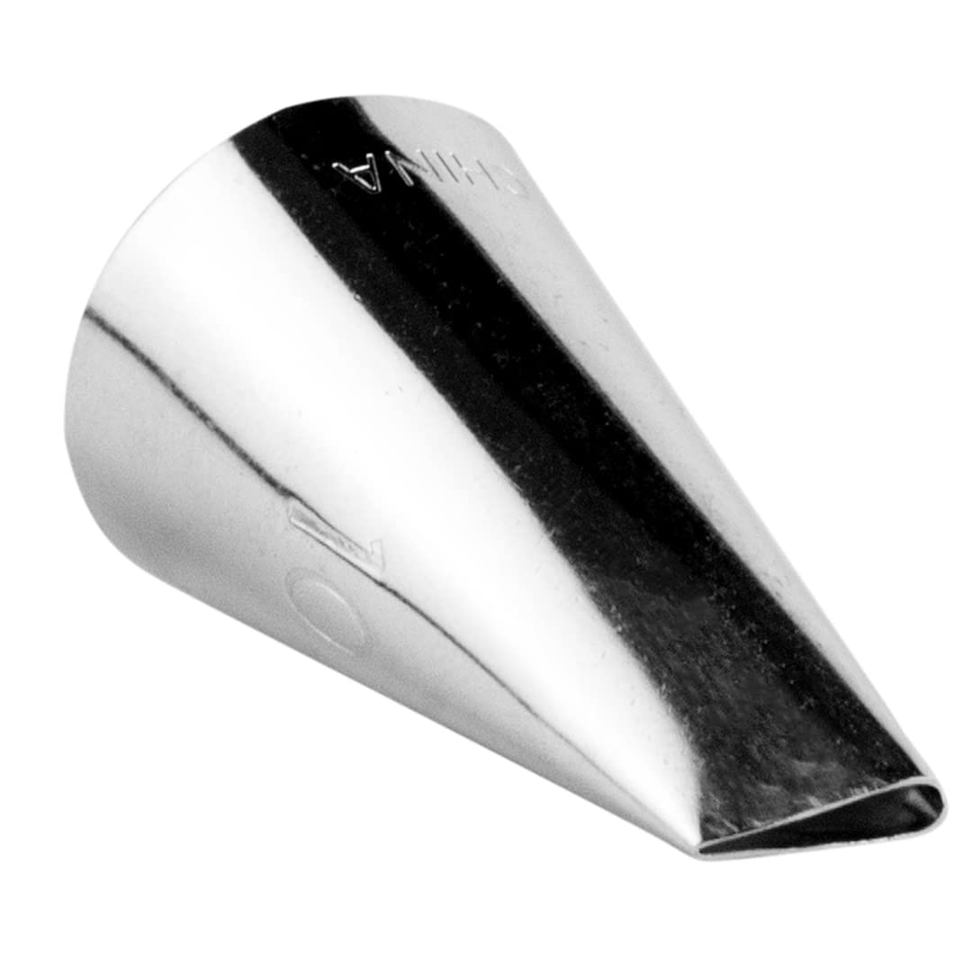 Restaurantware Pastry Tek Petal Tip 1 Reusable Decorating Cake Tip - #101 Dent-Resistant Stainless Steel Rose Frosting Tip Dishw