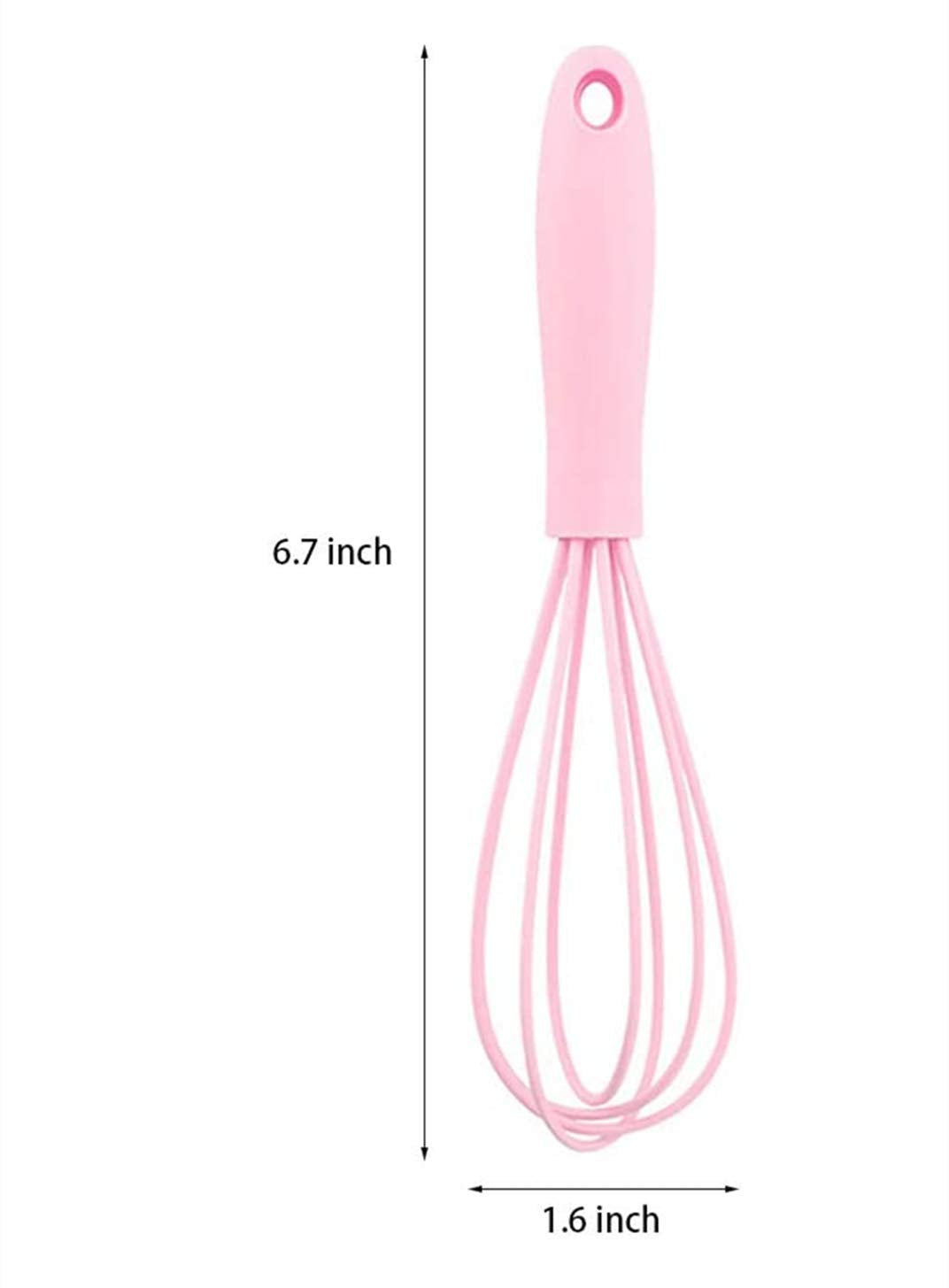 Lapxsnzd Silicone Whisk -5 Pcs Colorful Kitchen Mini Silicone Whisks,Whisk Set Egg Beater For Blending Whisking Beating Stirring