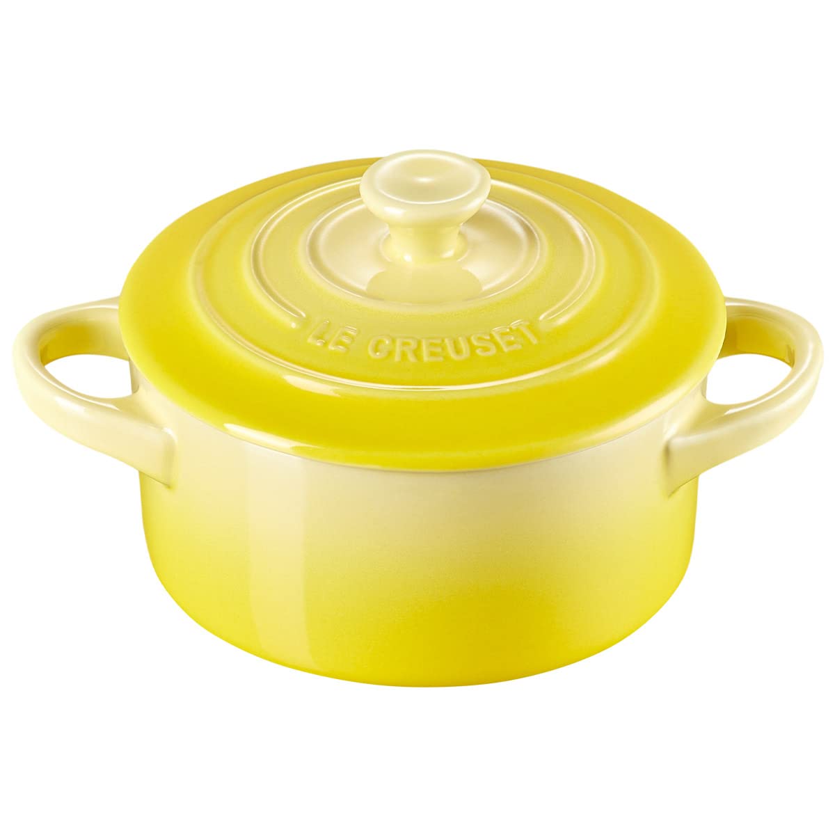 Le Creuset Stoneware Mini Round Cocotte, 8 Oz., Soleil