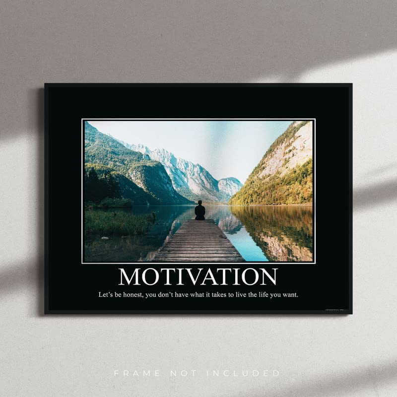 Motivation Demotivational Poster Ironic Snarky Funny Sarcastic Office Wall Decor Art Print 11X14 Inches Unframed