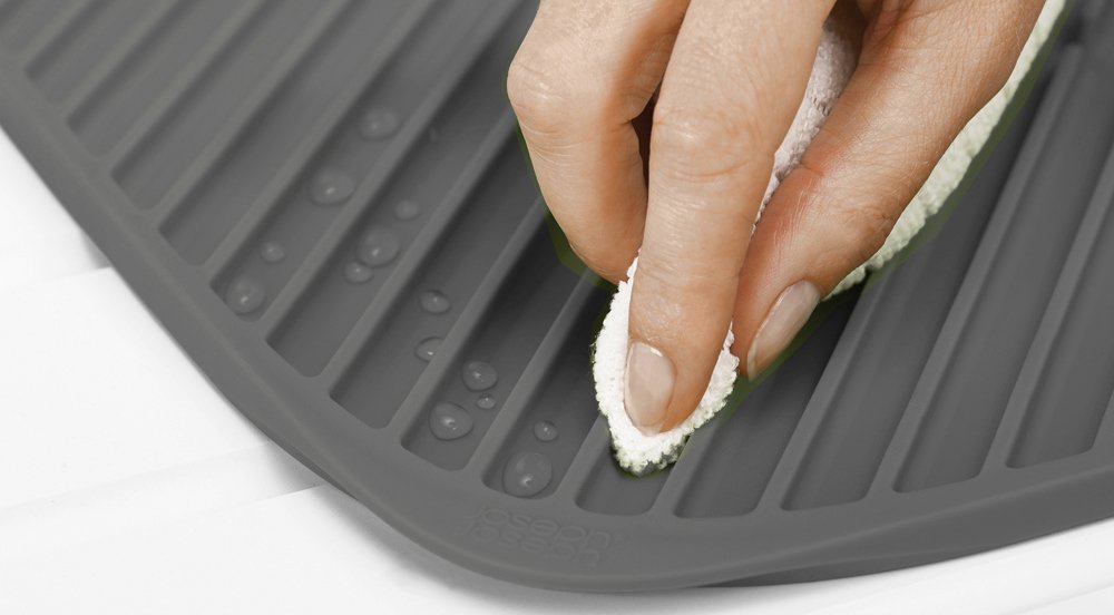 Joseph Joseph Flume Folding Draining Mat, Gray, Large