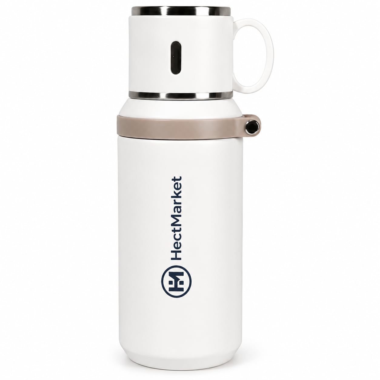 Stainless Steel Vacuum Flask 600ml  Insulated Water Bottle for Hot & Cold Drinks, Leak Proof Travel Coffee Cup for Office, Gym,