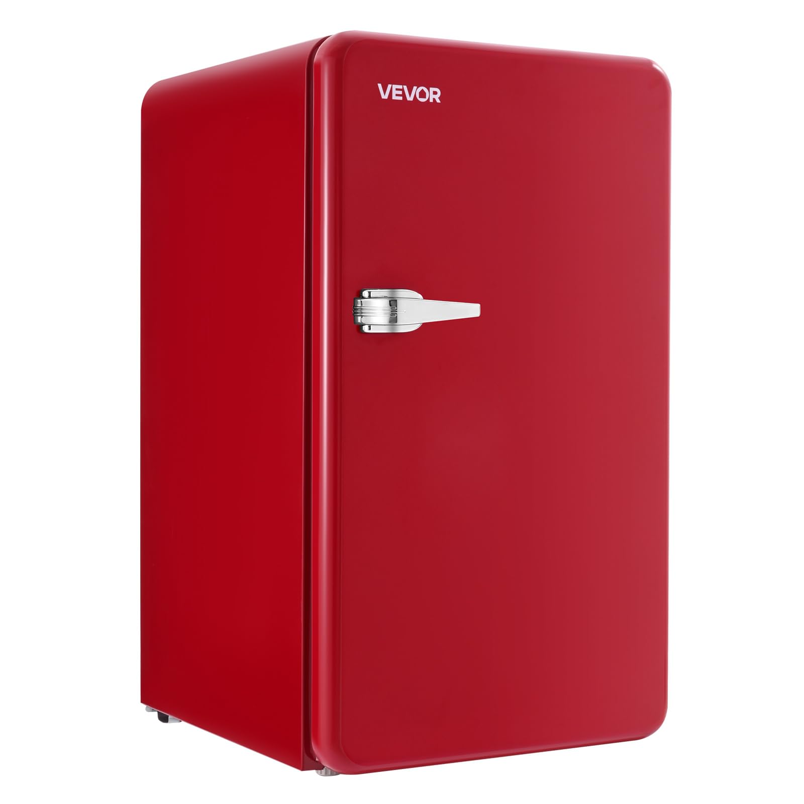 VEVOR 3.2 Cu.Ft Mini Fridge with Freezer, Vintage Compact Refrigerator with Tiny Frozen Zone, 7-Modes Adjustable Temp, Energy Ef