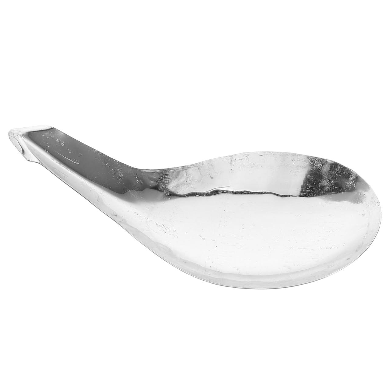Mobestech Stainless Steel Tofu Ladle 6.88in Short Handle Tofu Scooper for Brain Jelly Rice Serving Gravy Scooping Kitchen Cookin