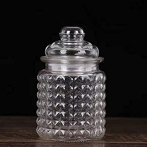 Dizgoy Storage Pop Jar Glass Storage Jars With Airtight Lid,Kitchen Food Cereal Containers For Storage, Canister Set Ideal For F