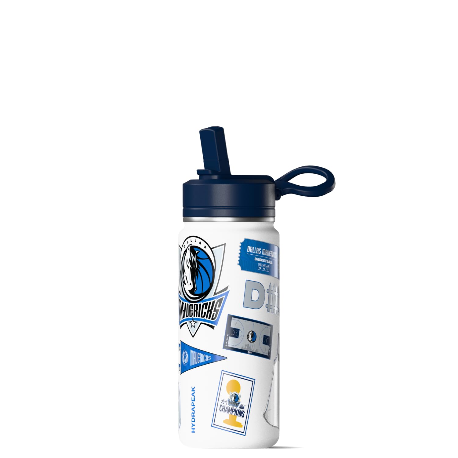 Hydrapeak x NBA Officially Licensed Dallas Mavericks 20 oz Active Water Bottle with Chug Lid and Handle Reusable Stainless Steel