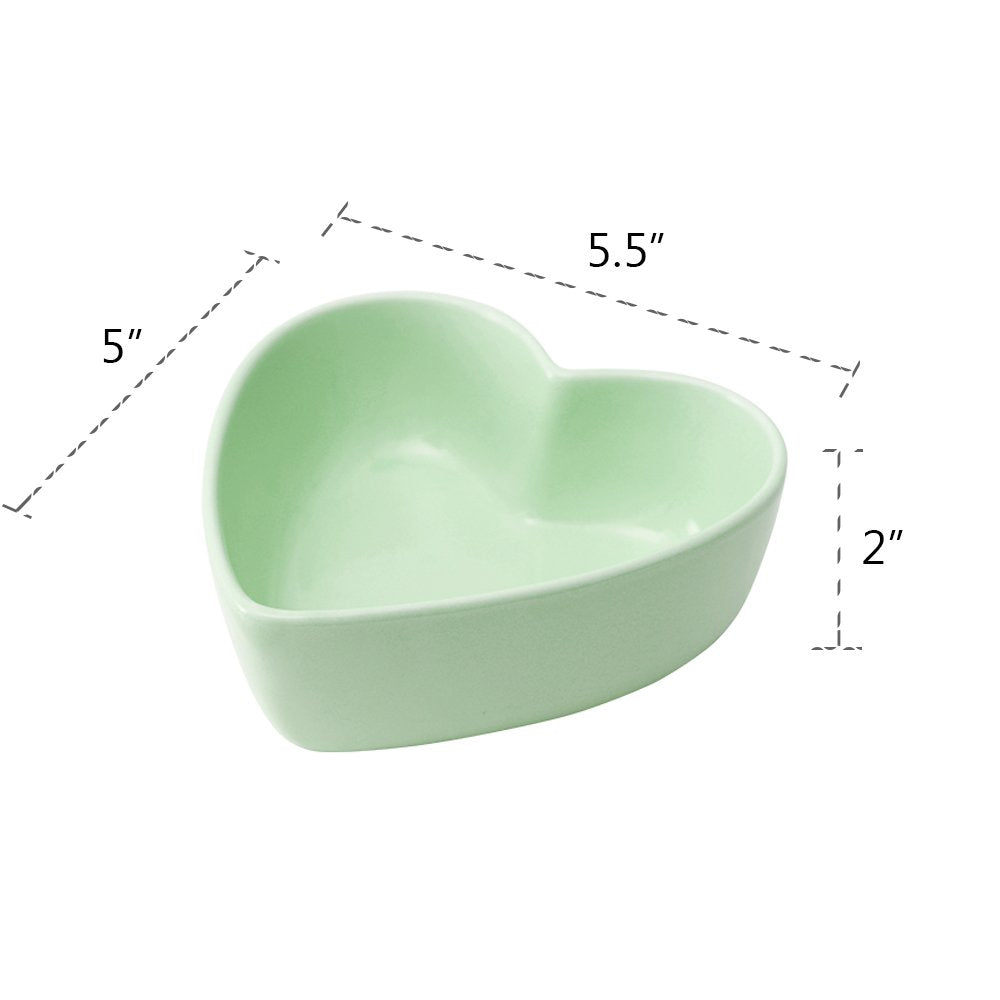 WAIT FLY Heart-shaped Bowls for Salad Soup Snack Dessert Best Kitchen Household Cooking Gifts for Home Kitchen  Pink/Blue/White/Green
