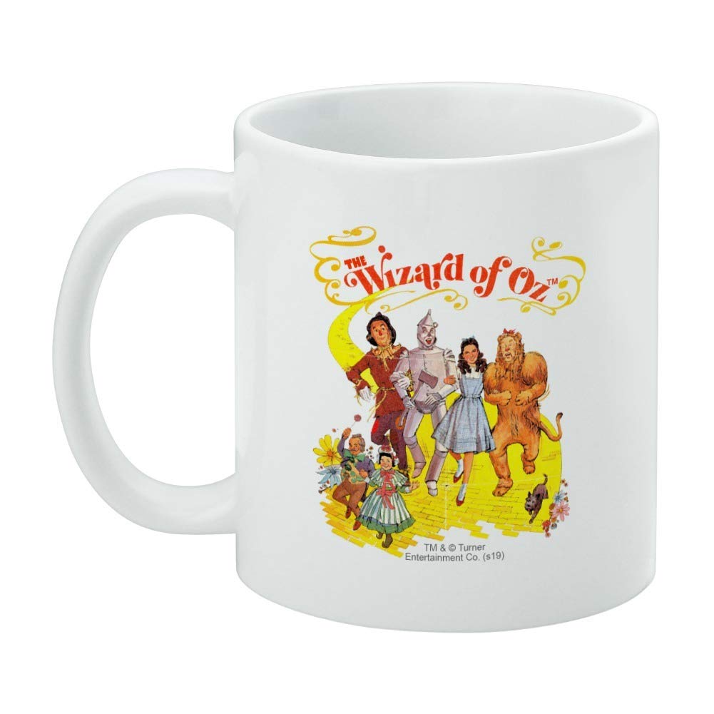 The Wizard Of Oz Yellow Brick Road Ceramic Coffee Mug, Novelty Gift Mugs For Coffee, Tea And Hot Drinks, 11Oz, White