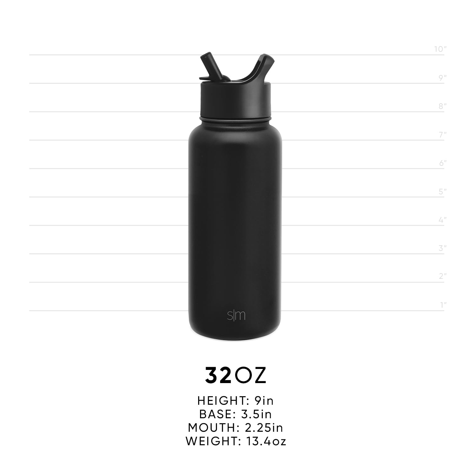Simple Modern Justice League DC Comics Water Bottle with Straw Lid Insulated Stainless Steel Metal Thermos | Gifts for Women Men