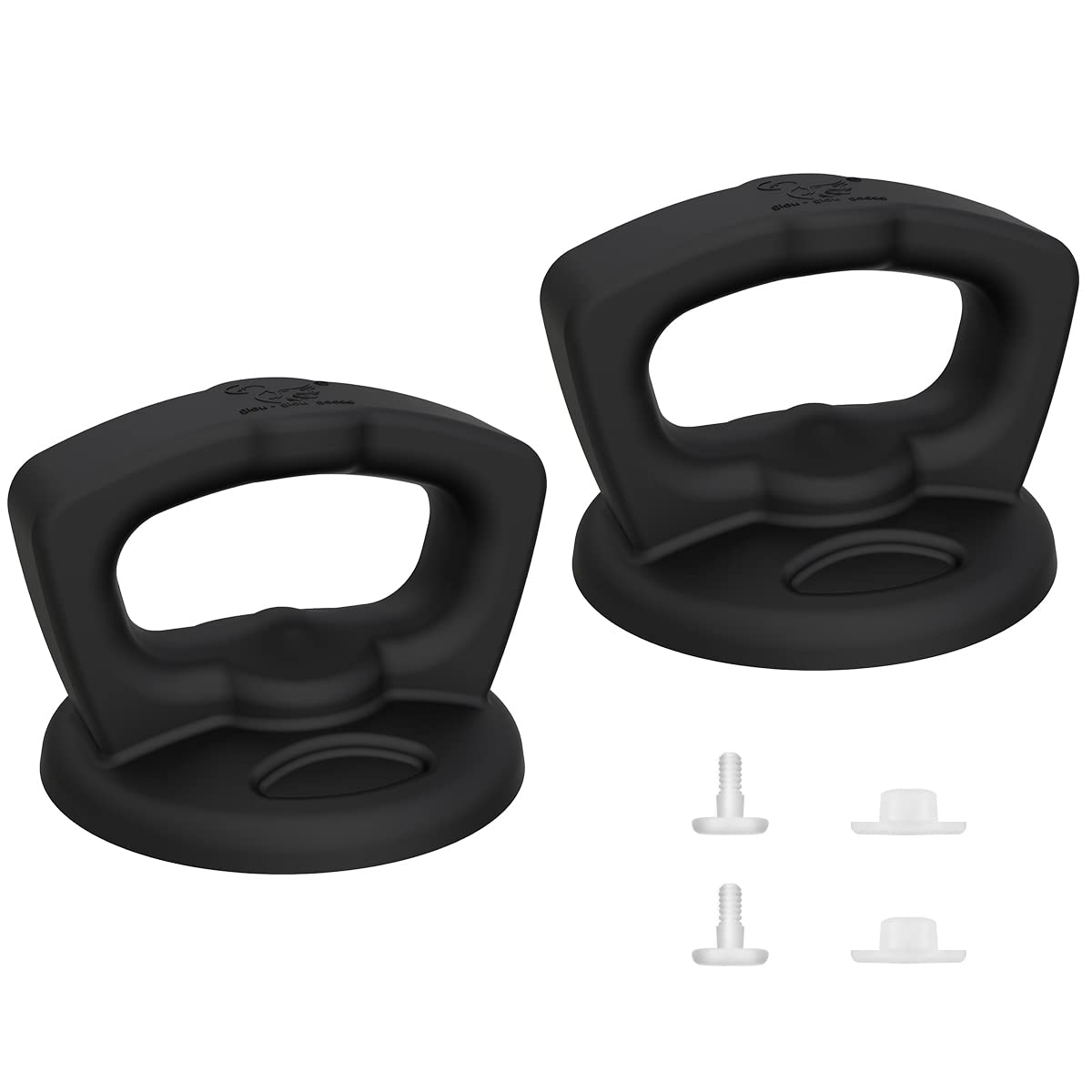 Silicone Universal Pot Lid Replacement Knobs Pan Lid Holding Handles Anti-Scald Cookware Cover For Kitchen Glass Lid 2 Pack Blac