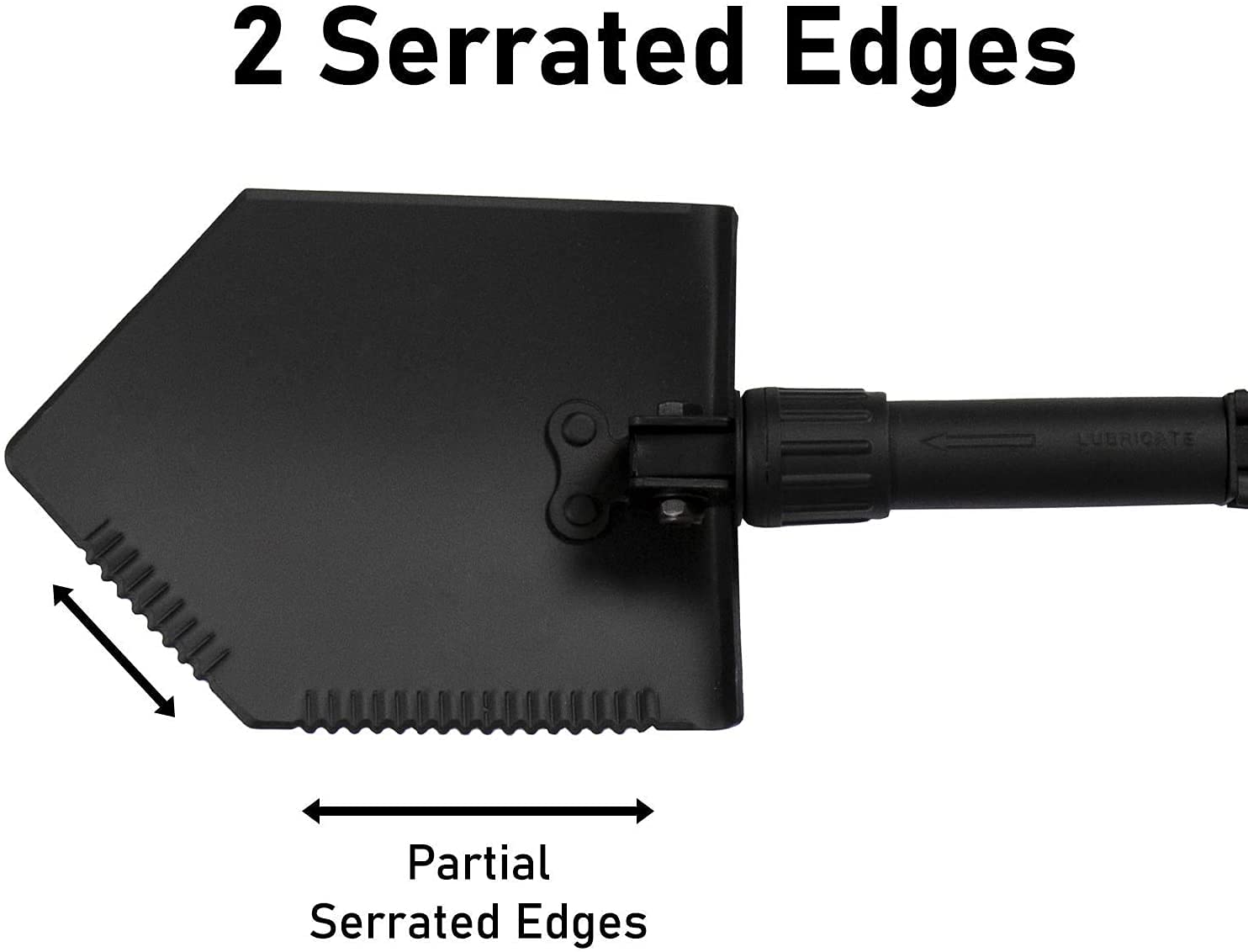 Usgi Industries Military Style Shovel | Tri-Fold Entrenching Tool With Serrated Edge | Lightweight, Foldable, Compact, Multi-Use