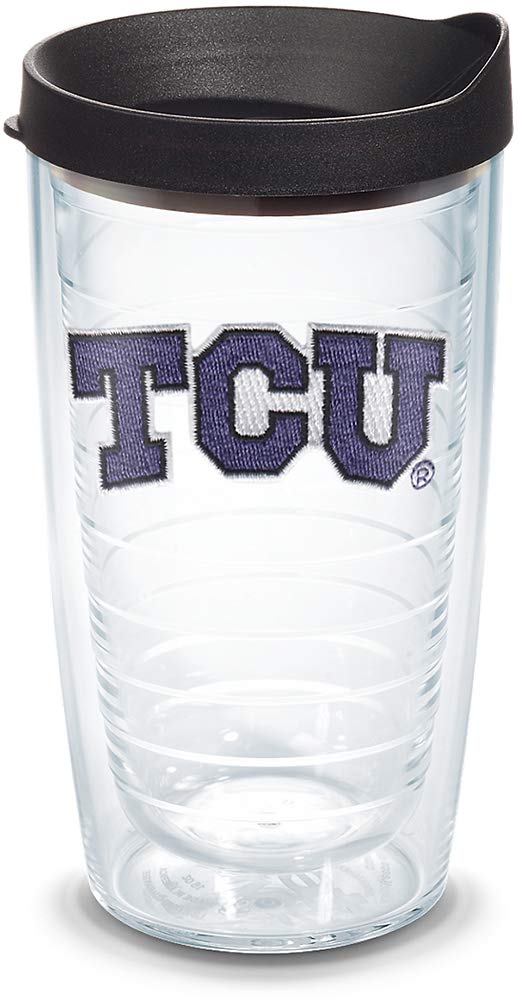 Tervis Made In Usa Double Walled Texas Christian University Tcu Horned Frogs Insulated Tumbler Cup Keeps Drinks Cold & Hot, 16Oz