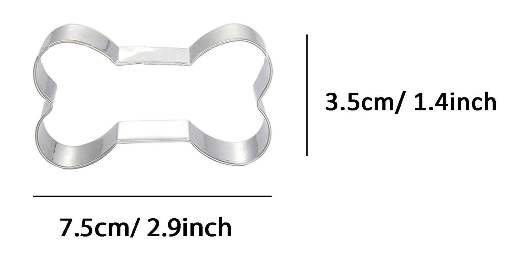 Wjsyshop Dog Bone Shape Cookie Cutter