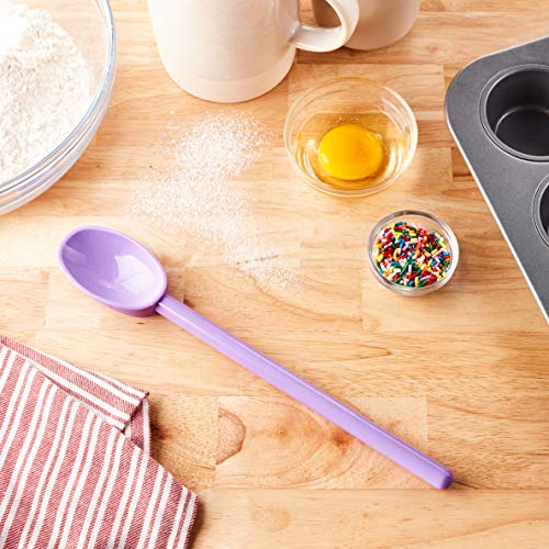 Mercer Culinary Hell'S Tools Hi-Heat Mixing Spoon, 12 Inch, Purple