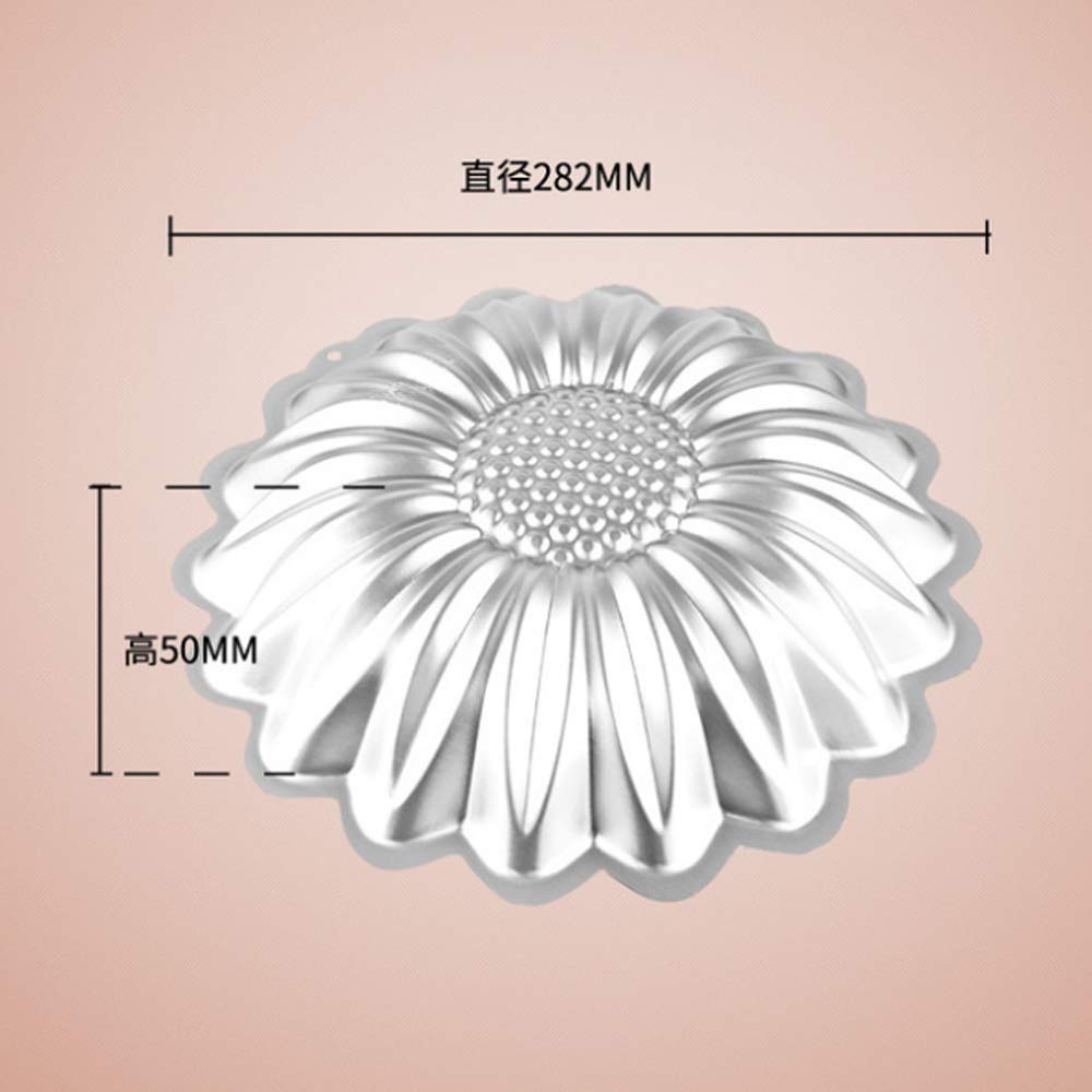 Syhl Sun Flower Cake Pan, Kids 3D Birthday Cake Pan, Aluminum Alloy Cake Molds Nonstick Baking Tools.