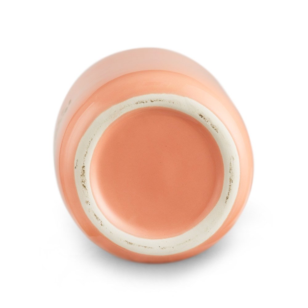 Chumbak Self Care Ceramic Storage Jar - Pink Kitchen Jar, Bamboo Lid, Decal Print, Airtight, Dining, Pantry & Tableware, Food St