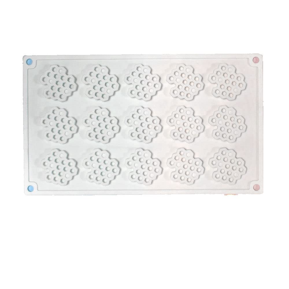 15 Cavity Silicone Honeycomb Molds For Chocolate Honeycomb Bee Silicone Fondant Mold Beehive Silicone Baking Molds Bee Candy Sil