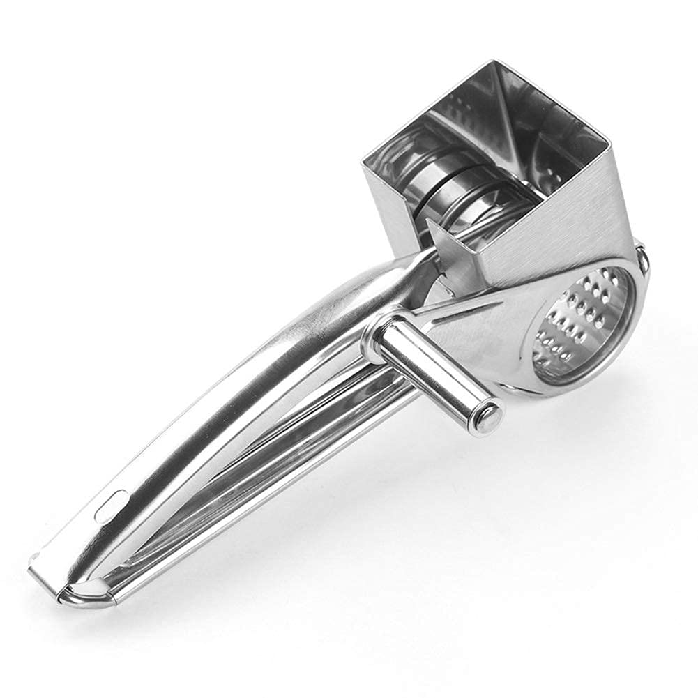 Mayata Multifunctional Rotary Cheese Planing Grater Stainless Steel Cheese Presser Shredder Cutter Grinder Kitchen Kit