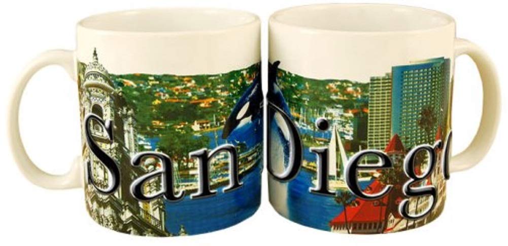 Americaware - City Of San Diego Souvenir Ceramic Coffee Mug / Cup - 18Oz