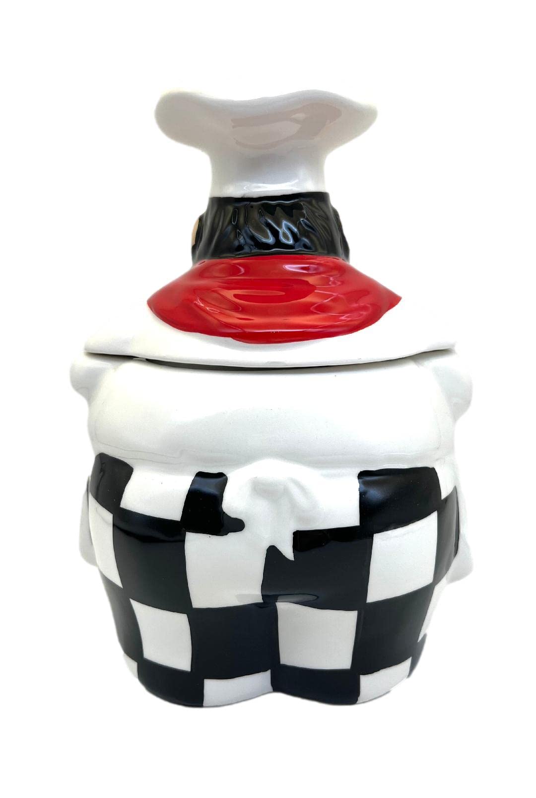 Ack Chef Ceramic Cookie Jar With Lid And Rubber Seal, Food Storage Jar, Kitchen D  Cor, Snack Storage Container For Cookie, Cand