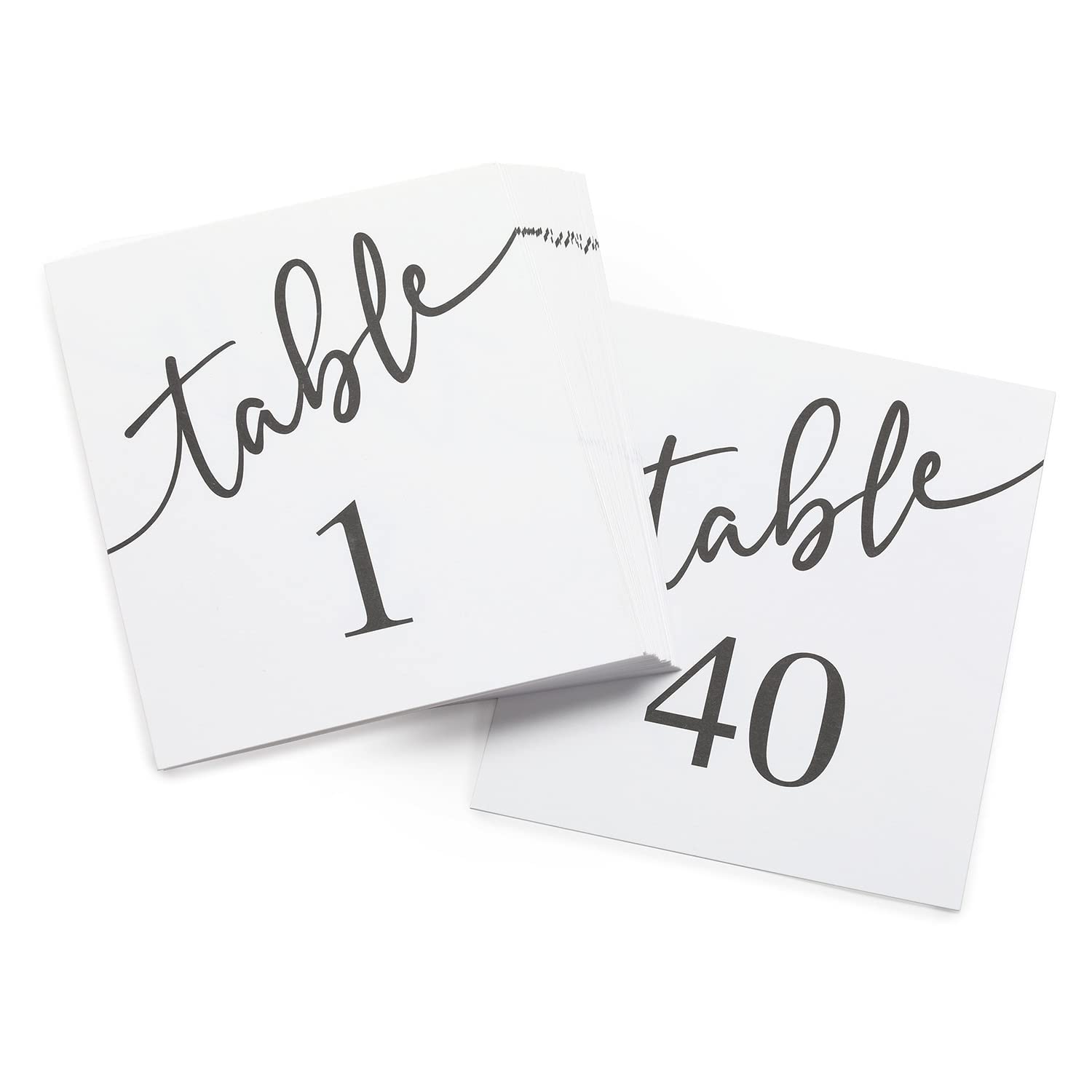 Hortense B. Hewitt Wedding Accessories Clean And Modern Table Numbers, 1-40