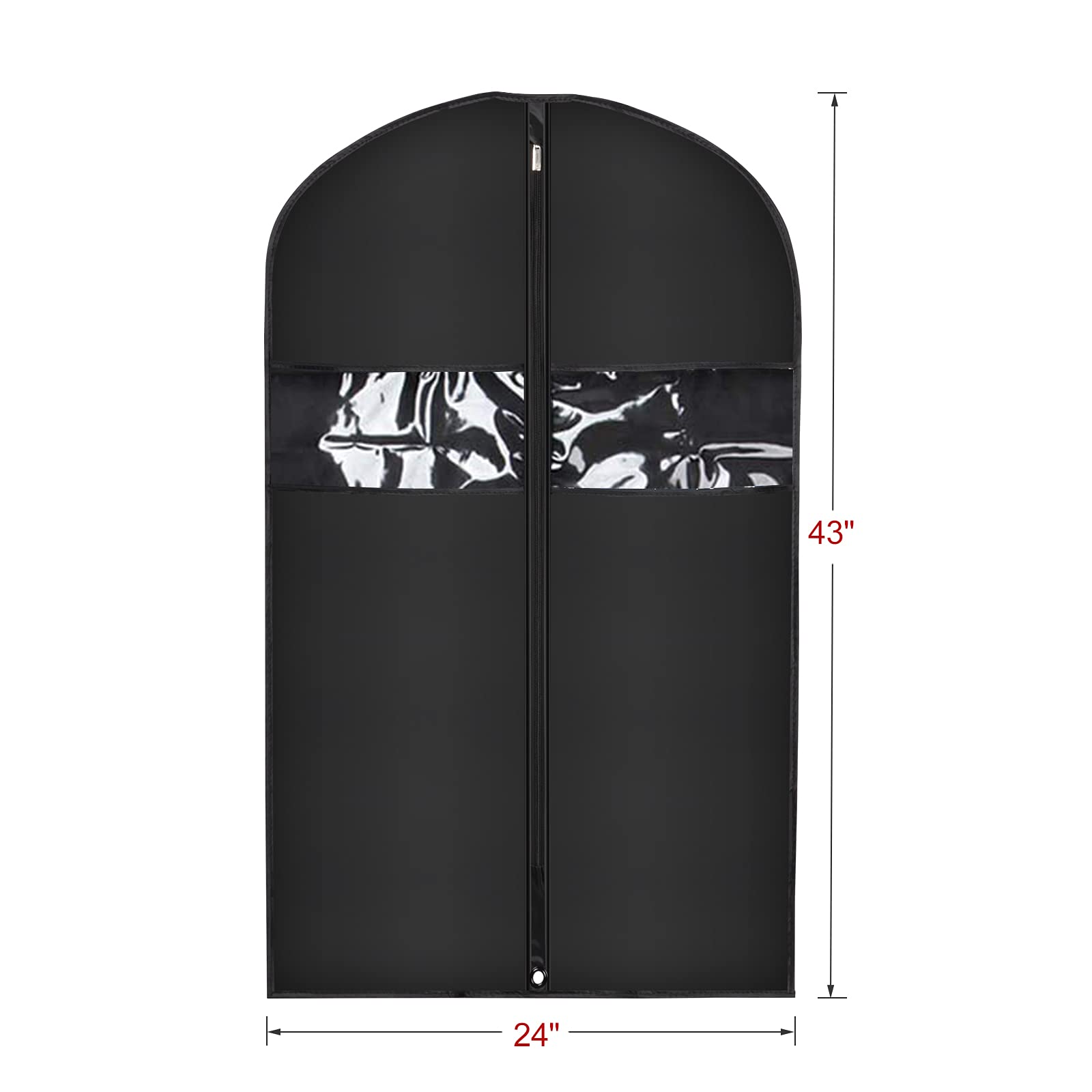 Univivi 16 Pack Suit Garment Bag For Men, 40-Inch Suit Cover Bag Garment Bag For Multiple Suits For Closet Storage With Clear Wi
