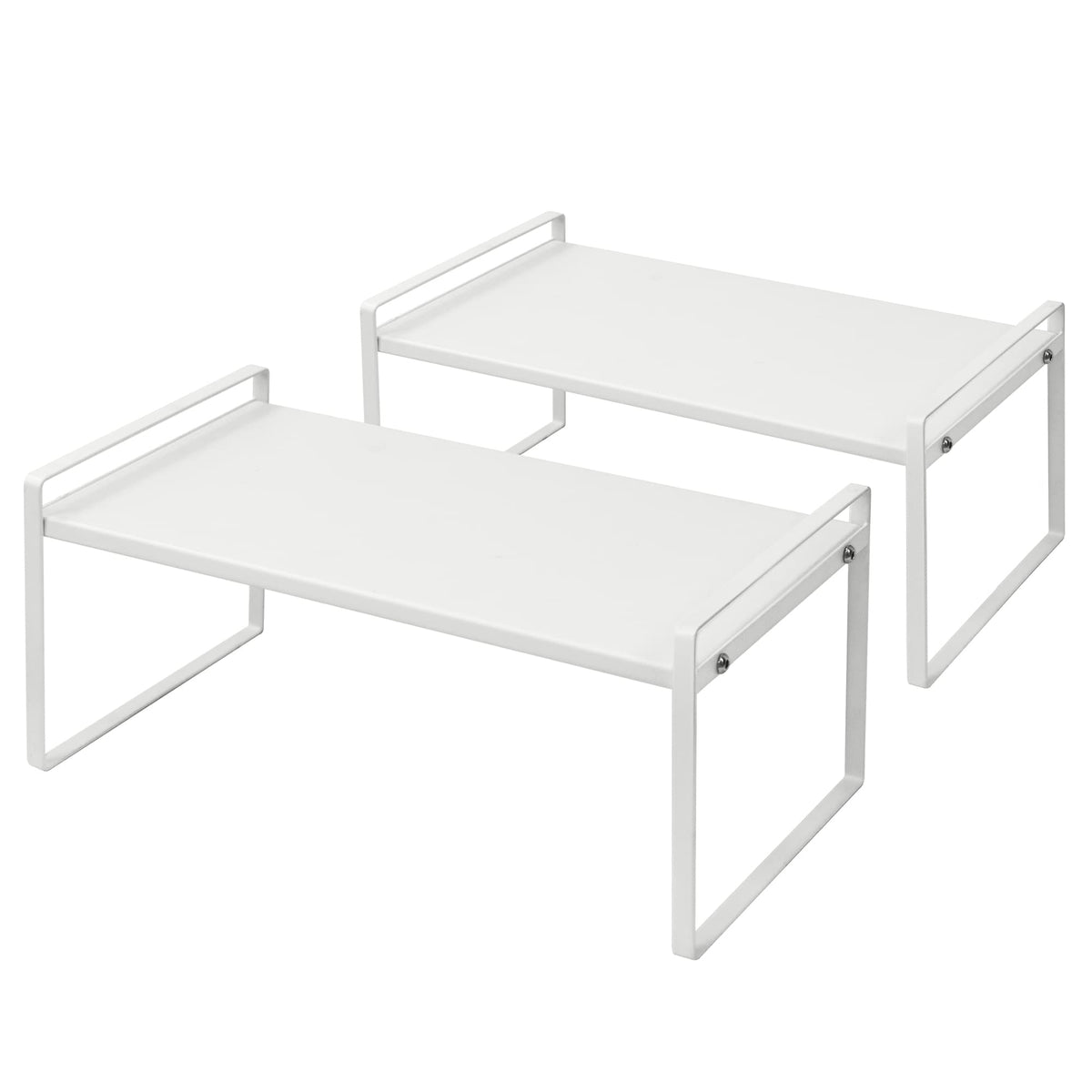 Nxconsu 2Pack Cabinet Shelves Stackable Shelf Organizer Rack Riser For Kitchen Cabinet Pantry Cupboard Counter Countertop Home O
