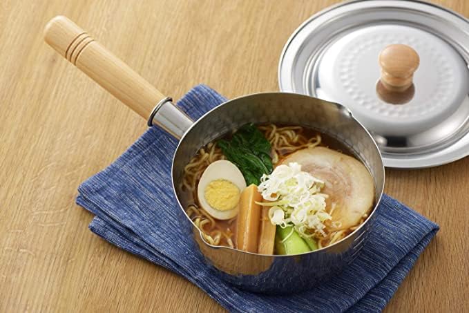 Japanese Stainless Steel Yukihira Saucepan 16Cm Pot, Made In Japan, 1.2 Quart, 1 Pack