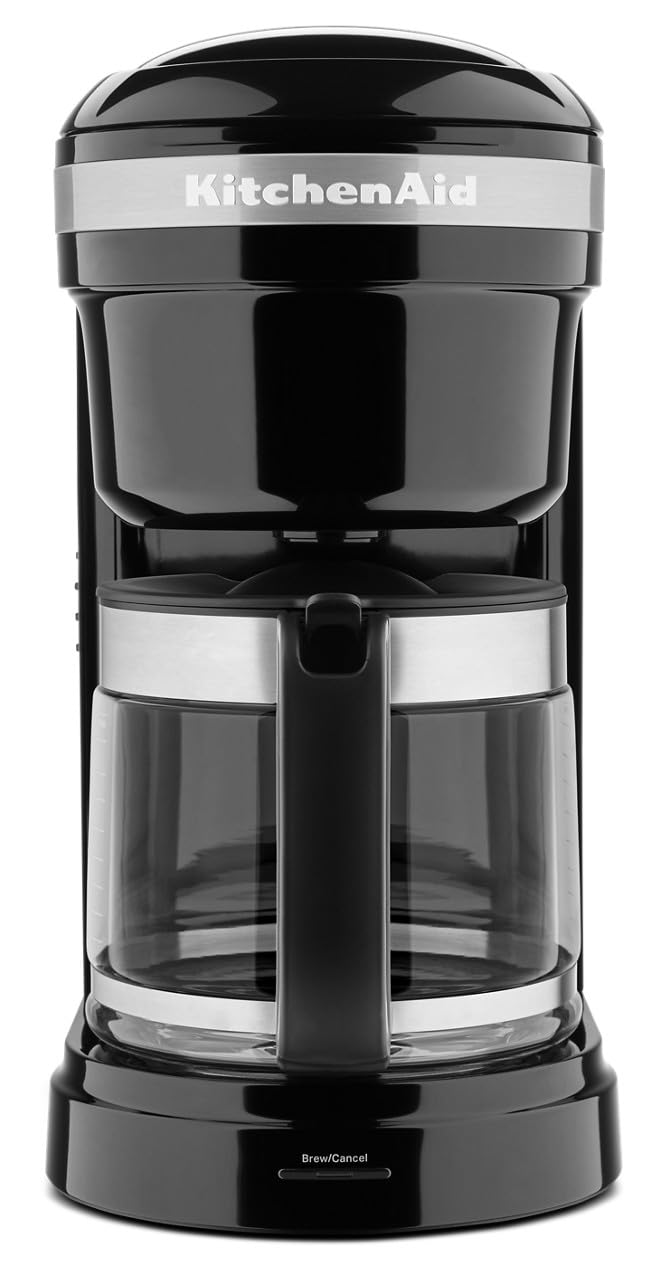Kitchenaid Kcm1208Ob Drip Spiral Showerhead Coffee Maker, 12 Cup, 7.17''D X 13.4''W X 14.34''H, Onyx Black